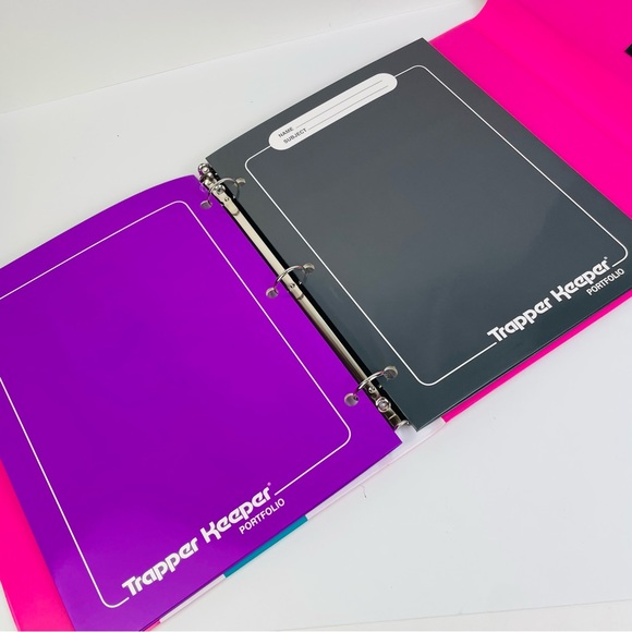 Mead Original Trapper Keeper Binder Retro Portfolio Vintage Style SUNSET Pink - Picture 5 of 8